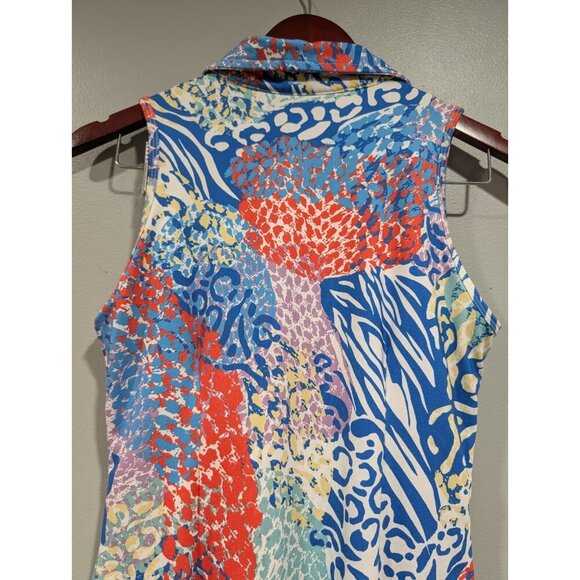 Tee2 Sea Sleeveless Dress Women's XS Comfort Beach Golf Travel Holiday Colorful - Picture 14 of 16